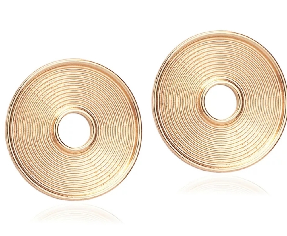Big Round Alloy Indian Stud Earrings